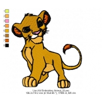 Lion Kid Embroidery Animal_33